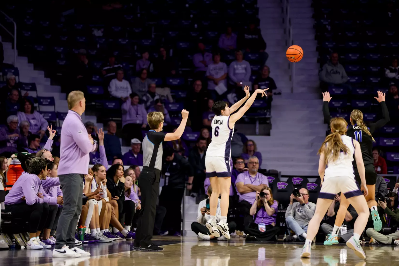 K-State National Girls and Women in Sports Day, February 7, 2026.
Final: K-State 77, BYU 52