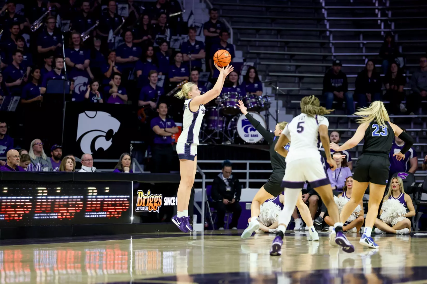 K-State National Girls and Women in Sports Day, February 7, 2026.
Final: K-State 77, BYU 52