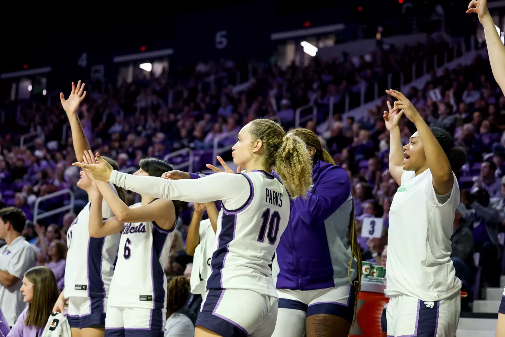 K-State National Girls and Women in Sports Day, February 7, 2026.
Final: K-State 77, BYU 52