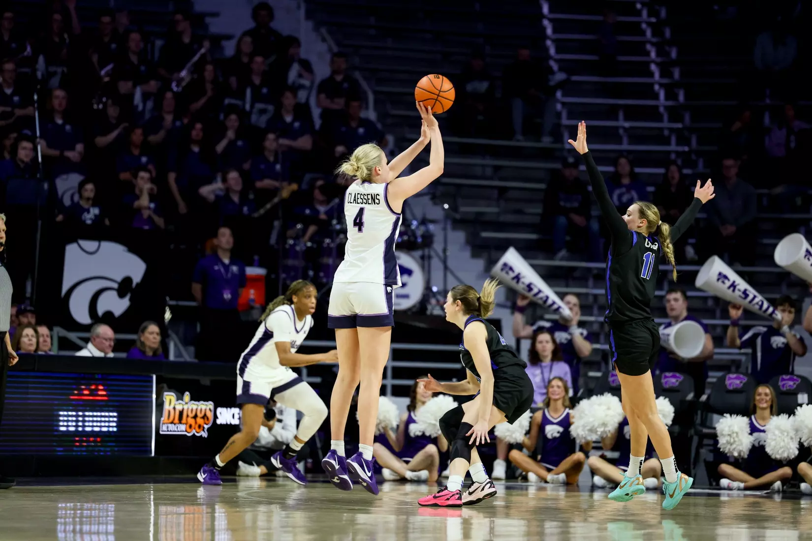 K-State National Girls and Women in Sports Day, February 7, 2026.
Final: K-State 77, BYU 52
