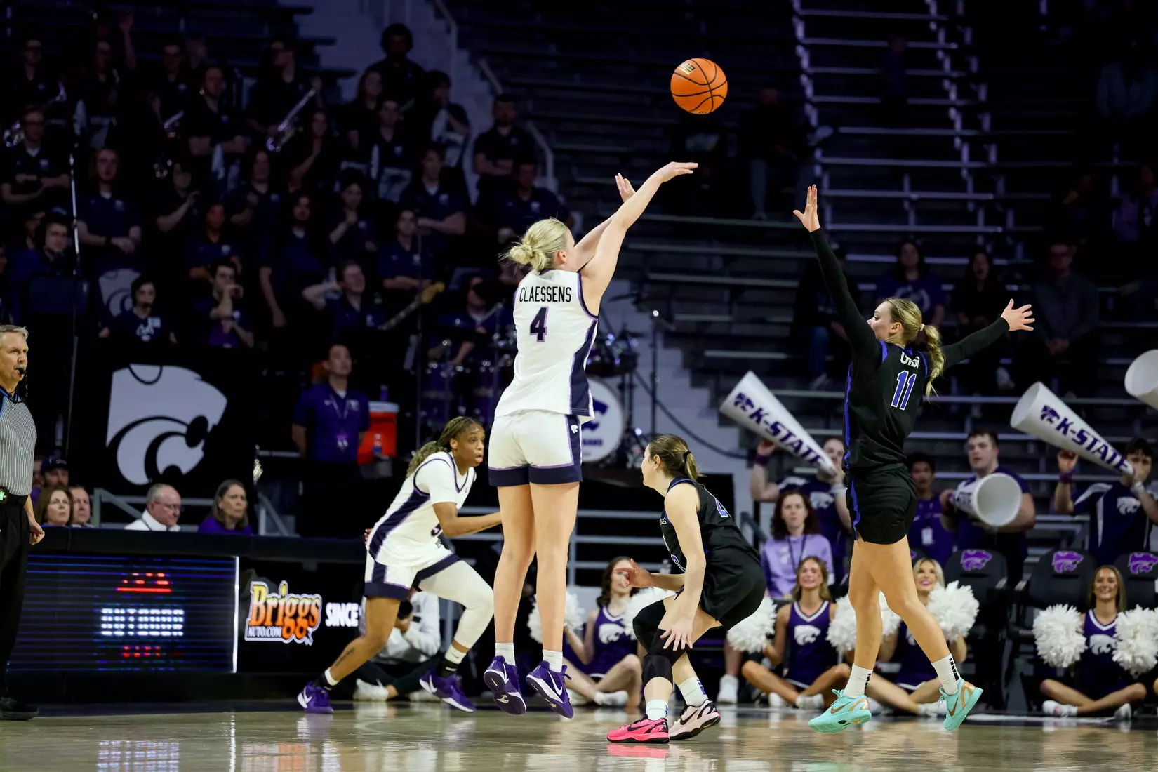 K-State National Girls and Women in Sports Day, February 7, 2026.
Final: K-State 77, BYU 52