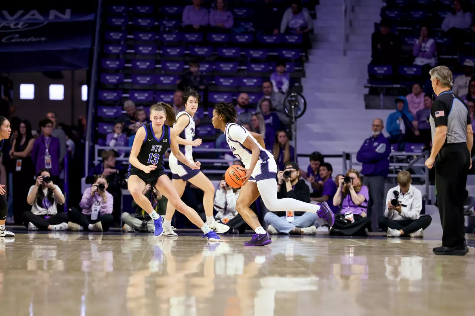 K-State National Girls and Women in Sports Day, February 7, 2026.
Final: K-State 77, BYU 52