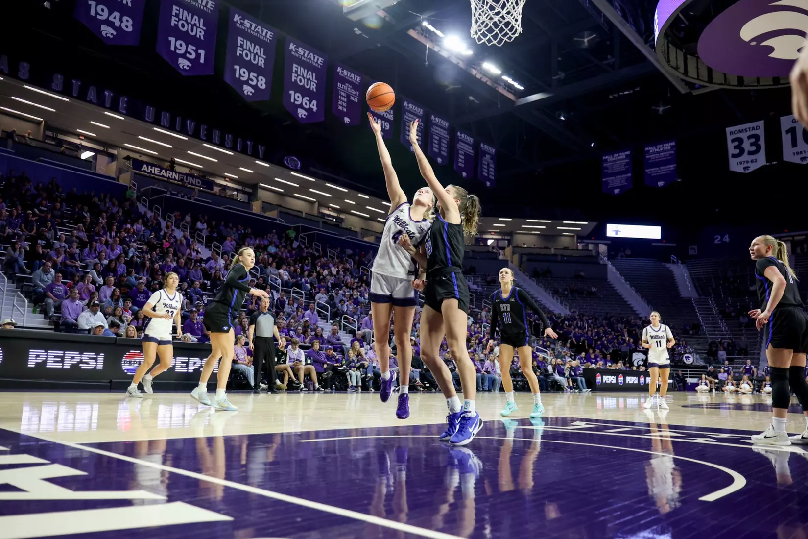 K-State National Girls and Women in Sports Day, February 7, 2026.
Final: K-State 77, BYU 52