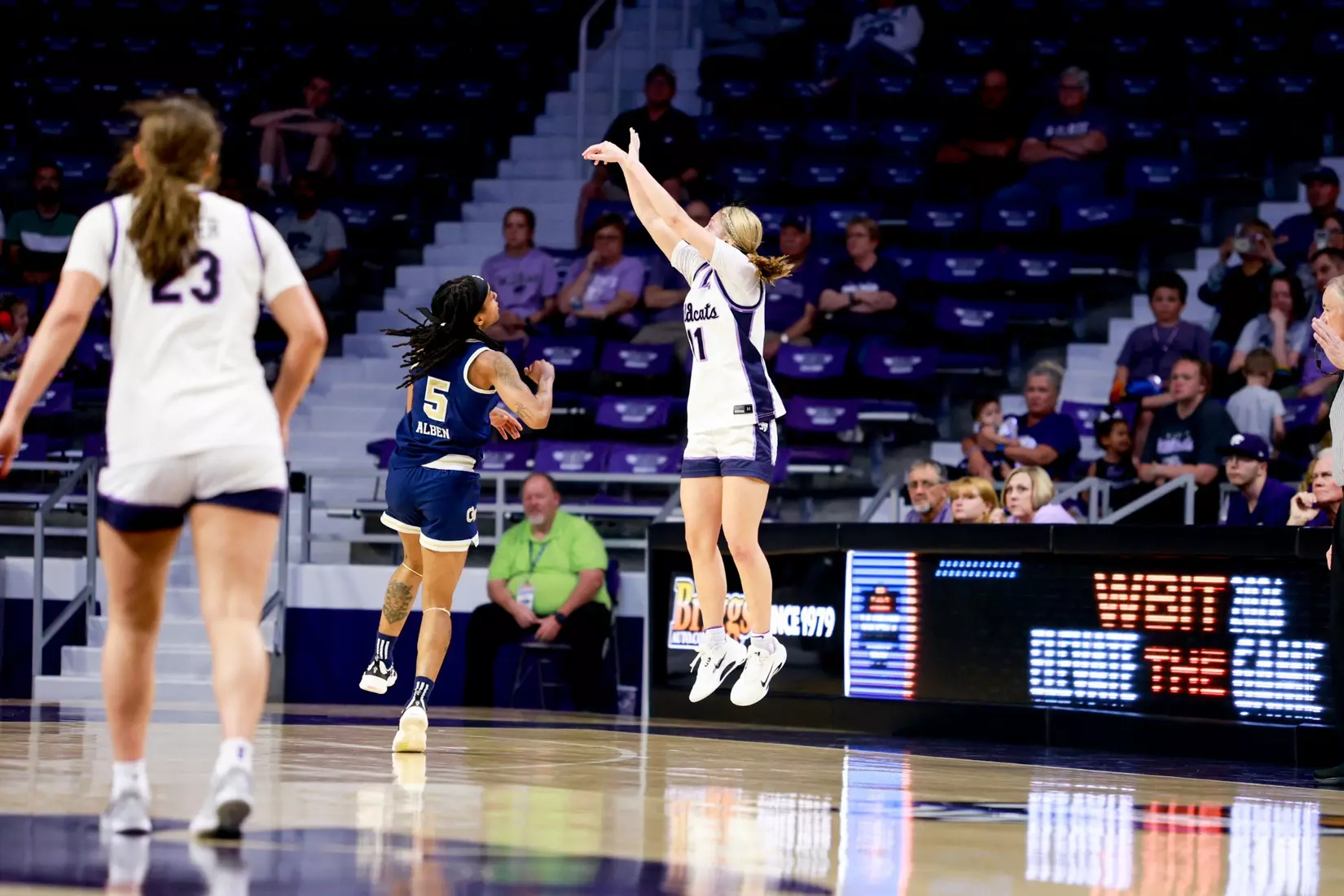 K-State Women's Basketball vs Georgia Tech - 2026 WBIT First Round - Bramlage Coliseum - Manhattan, Kansas - Final Score: KSU 69, GT 65