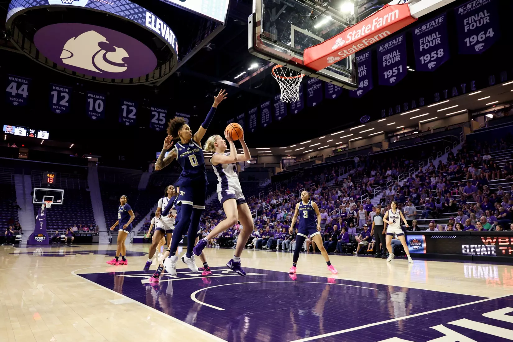 K-State Women's Basketball vs Georgia Tech - 2026 WBIT First Round - Bramlage Coliseum - Manhattan, Kansas - Final Score: KSU 69, GT 65