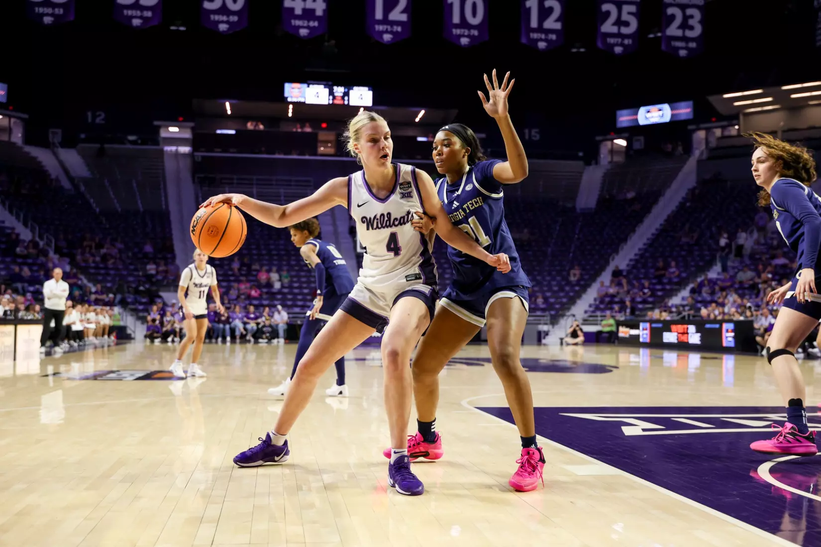 K-State Women's Basketball vs Georgia Tech - 2026 WBIT First Round - Bramlage Coliseum - Manhattan, Kansas - Final Score: KSU 69, GT 65