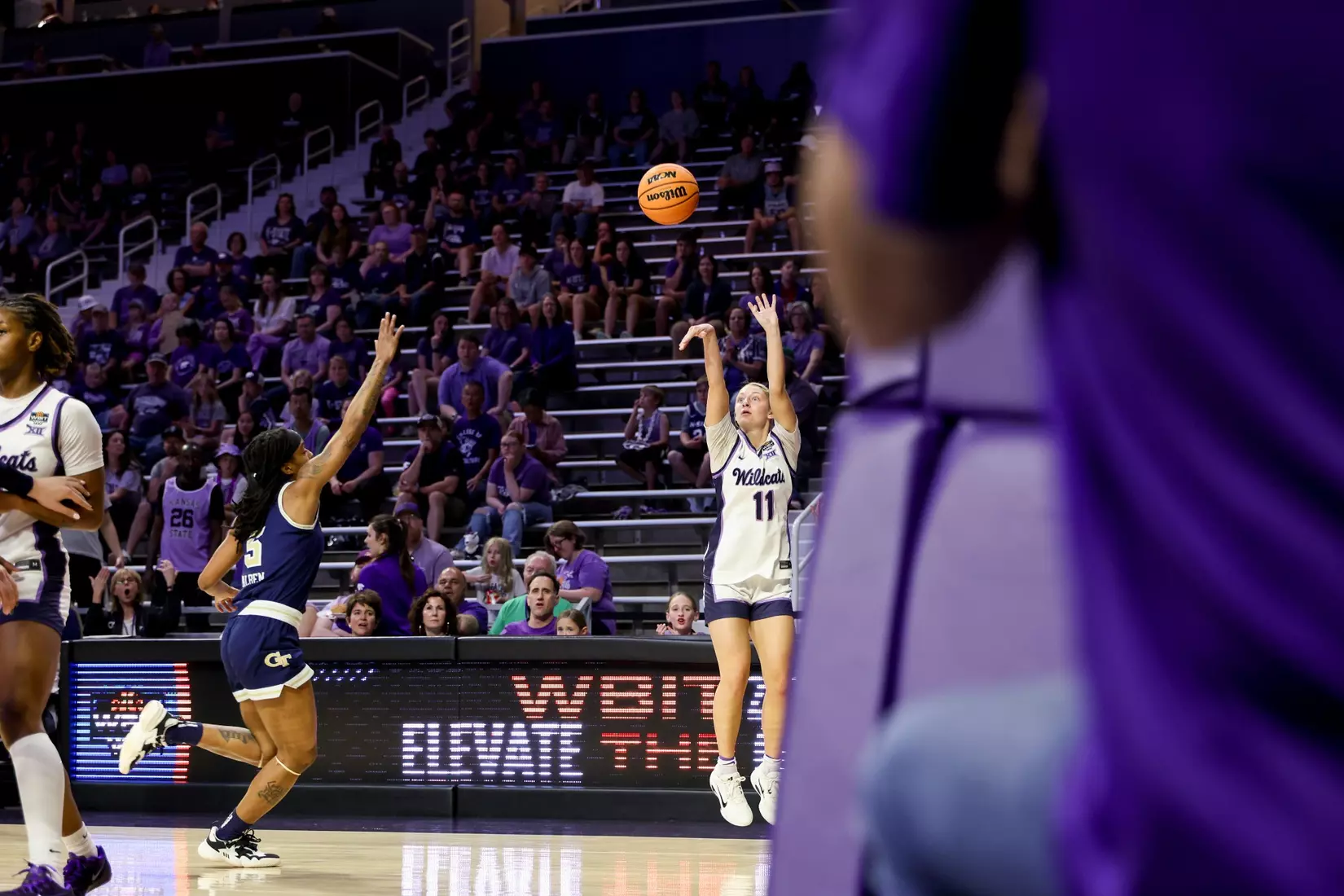 K-State Women's Basketball vs Georgia Tech - 2026 WBIT First Round - Bramlage Coliseum - Manhattan, Kansas - Final Score: KSU 69, GT 65