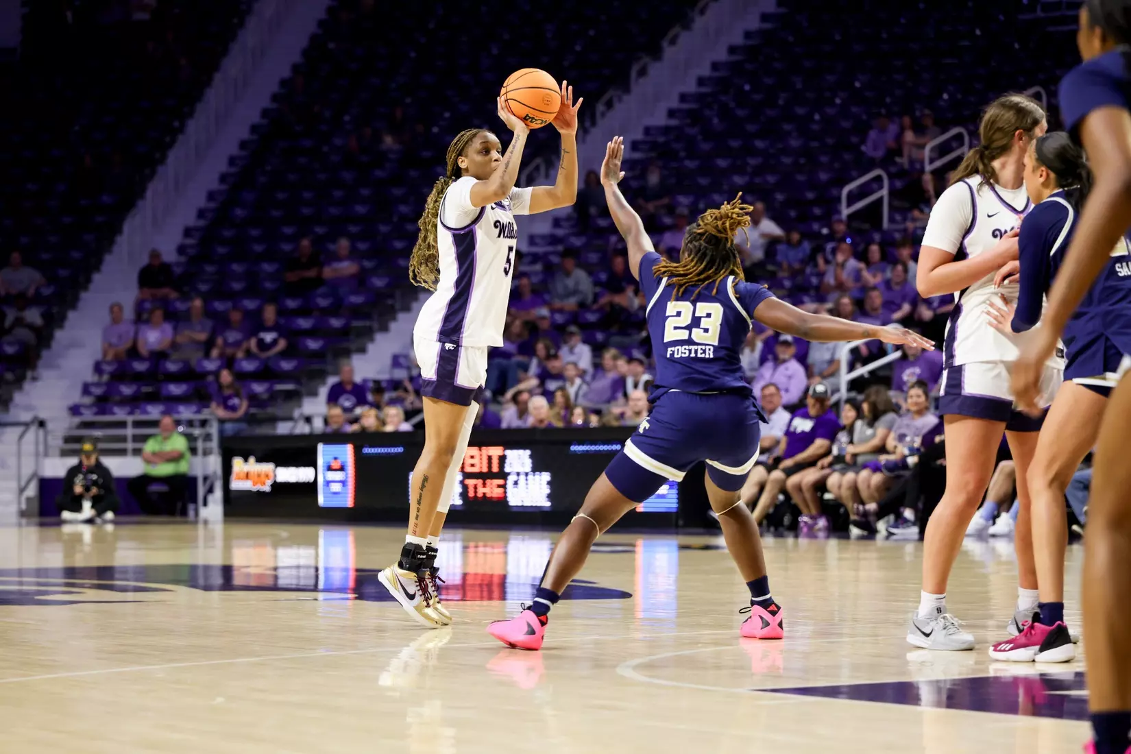 K-State Women's Basketball vs Georgia Tech - 2026 WBIT First Round - Bramlage Coliseum - Manhattan, Kansas - Final Score: KSU 69, GT 65
