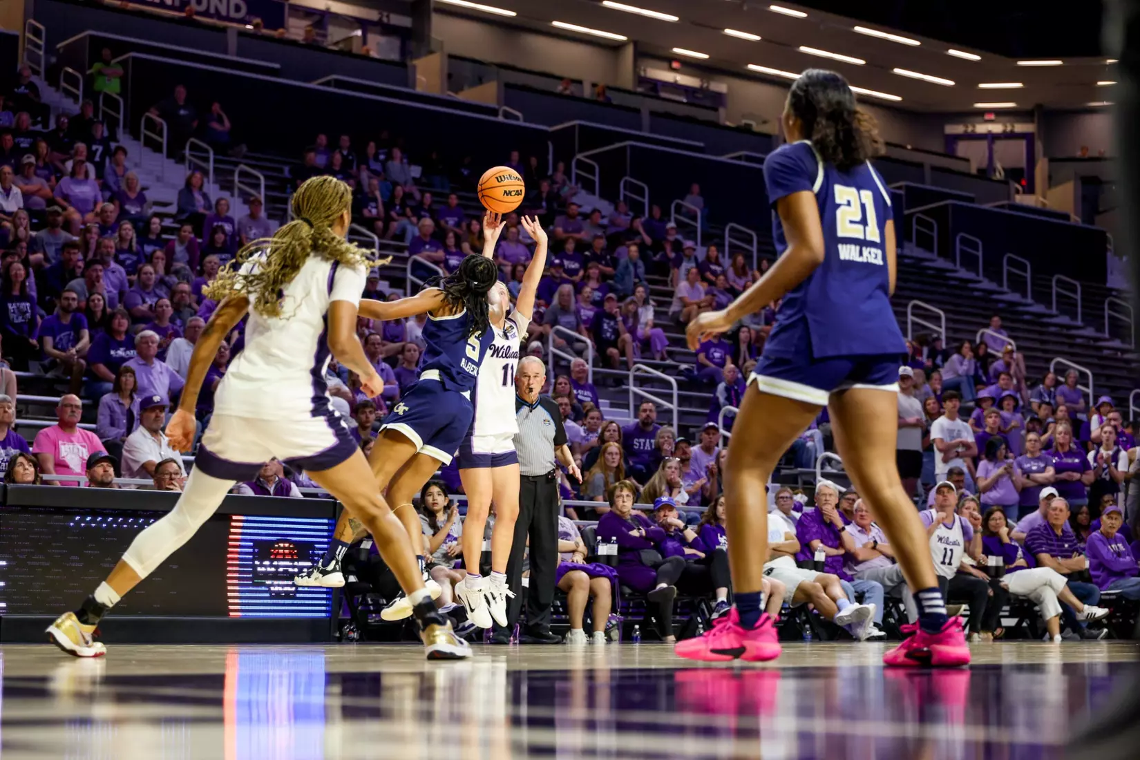 K-State Women's Basketball vs Georgia Tech - 2026 WBIT First Round - Bramlage Coliseum - Manhattan, Kansas - Final Score: KSU 69, GT 65