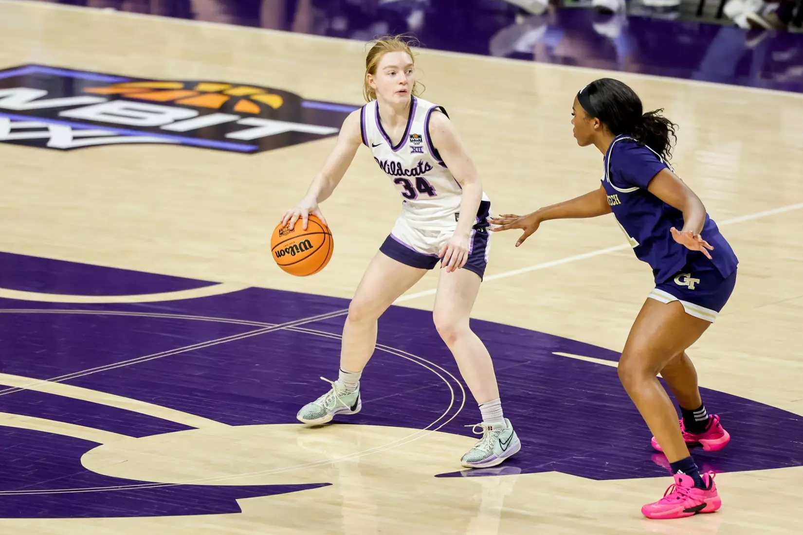 K-State Women's Basketball vs Georgia Tech - 2026 WBIT First Round - Bramlage Coliseum - Manhattan, Kansas - Final Score: KSU 69, GT 65