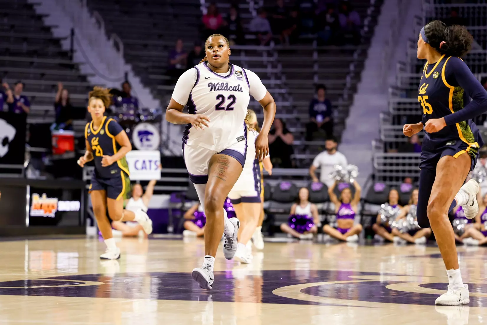 K-State Women's Basketball vs California - 2026 WBIT Second Round - Bramlage Coliseum - Manhattan, Kansas - Final Score: KSU 75, CAL 83