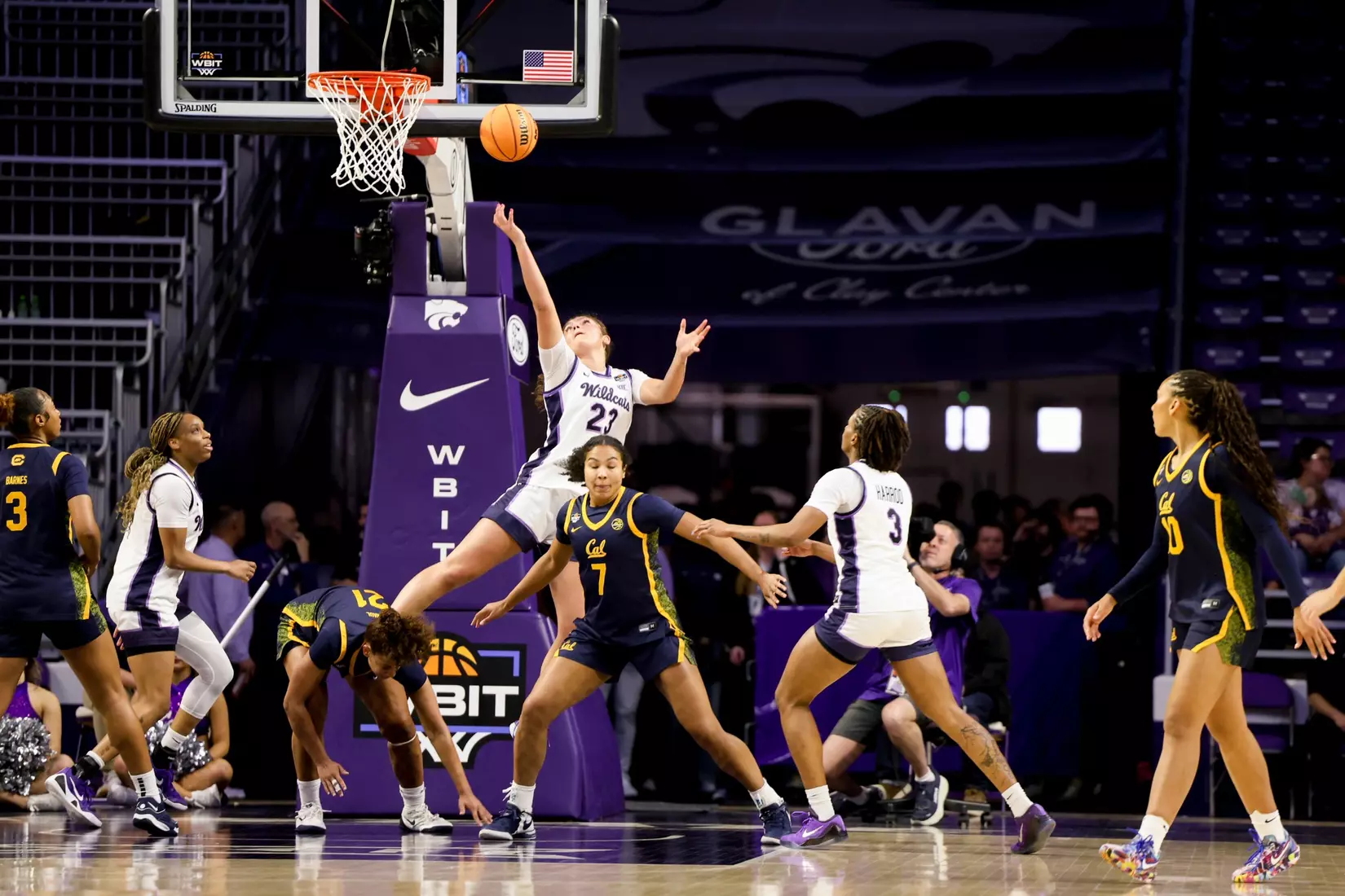 K-State Women's Basketball vs California - 2026 WBIT Second Round - Bramlage Coliseum - Manhattan, Kansas - Final Score: KSU 75, CAL 83