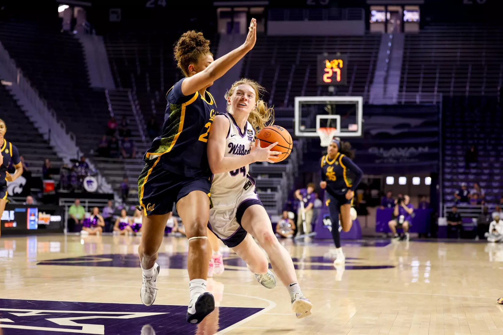 K-State Women's Basketball vs California - 2026 WBIT Second Round - Bramlage Coliseum - Manhattan, Kansas - Final Score: KSU 75, CAL 83
