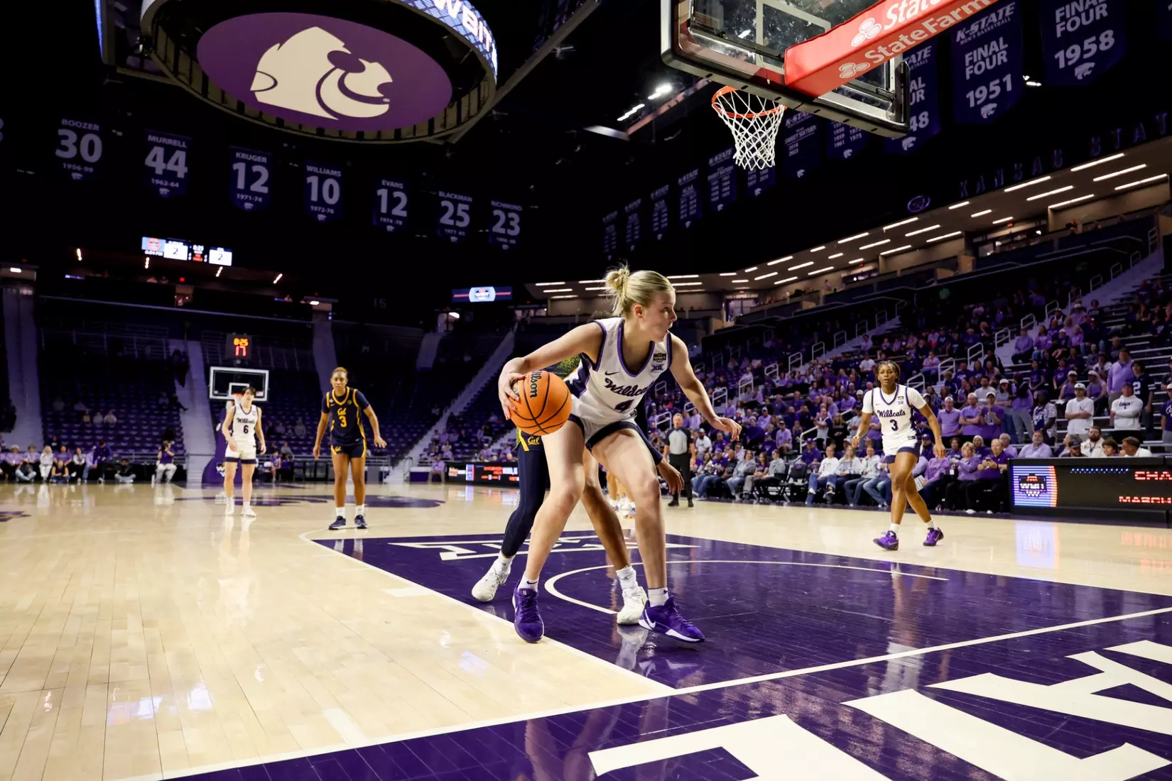 K-State Women's Basketball vs California - 2026 WBIT Second Round - Bramlage Coliseum - Manhattan, Kansas - Final Score: KSU 75, CAL 83