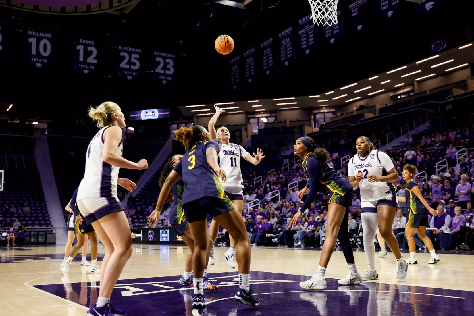 K-State Women's Basketball vs California - 2026 WBIT Second Round - Bramlage Coliseum - Manhattan, Kansas - Final Score: KSU 75, CAL 83