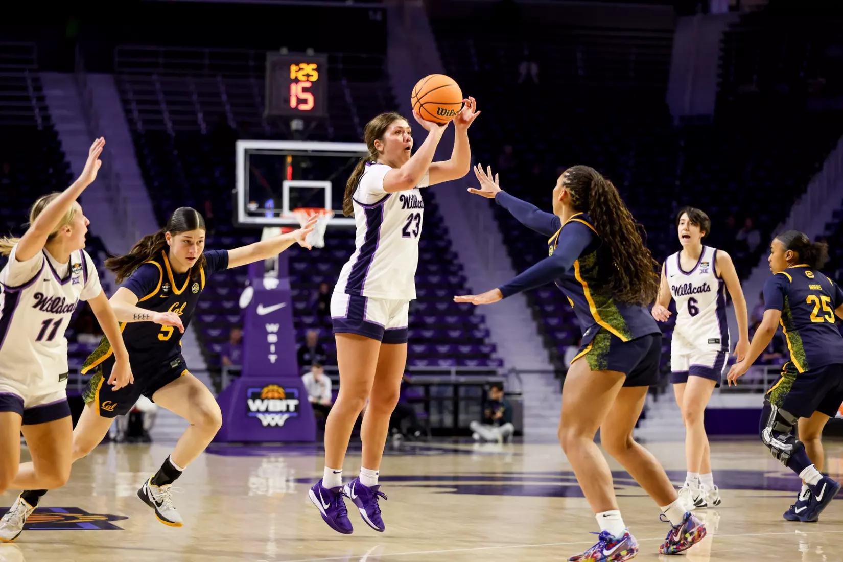 K-State Women's Basketball vs California - 2026 WBIT Second Round - Bramlage Coliseum - Manhattan, Kansas - Final Score: KSU 75, CAL 83
