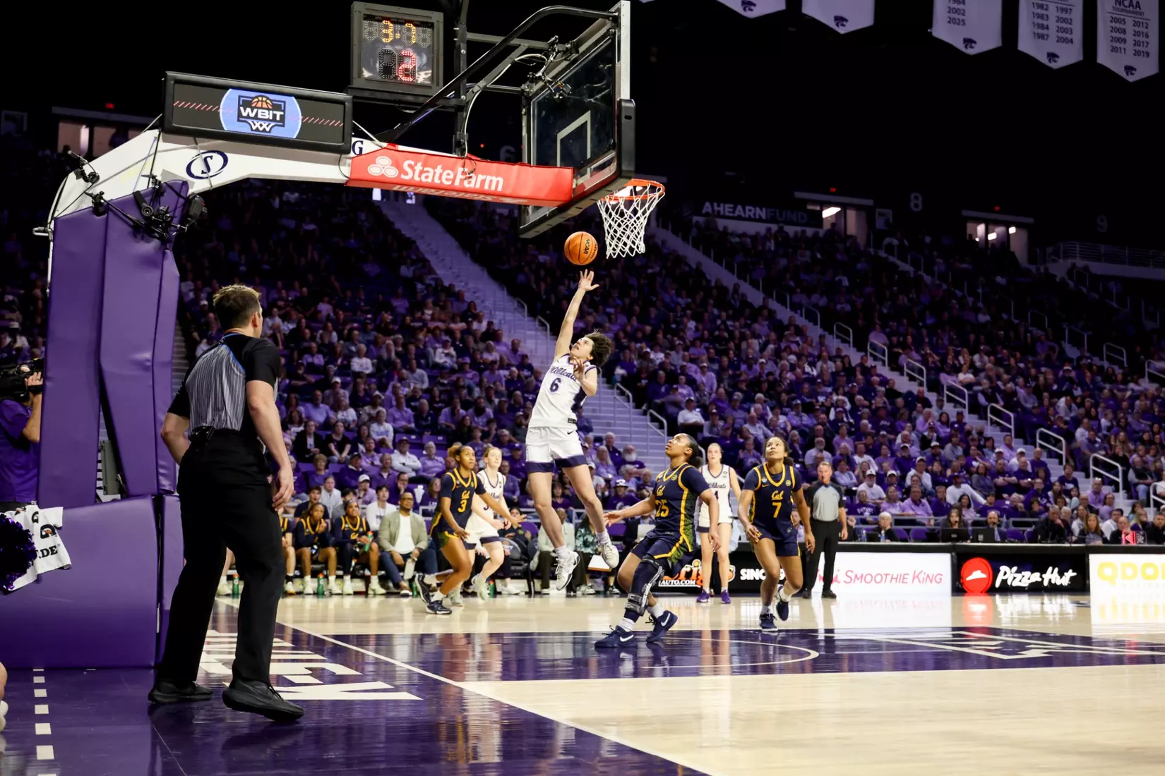 K-State Women's Basketball vs California - 2026 WBIT Second Round - Bramlage Coliseum - Manhattan, Kansas - Final Score: KSU 75, CAL 83