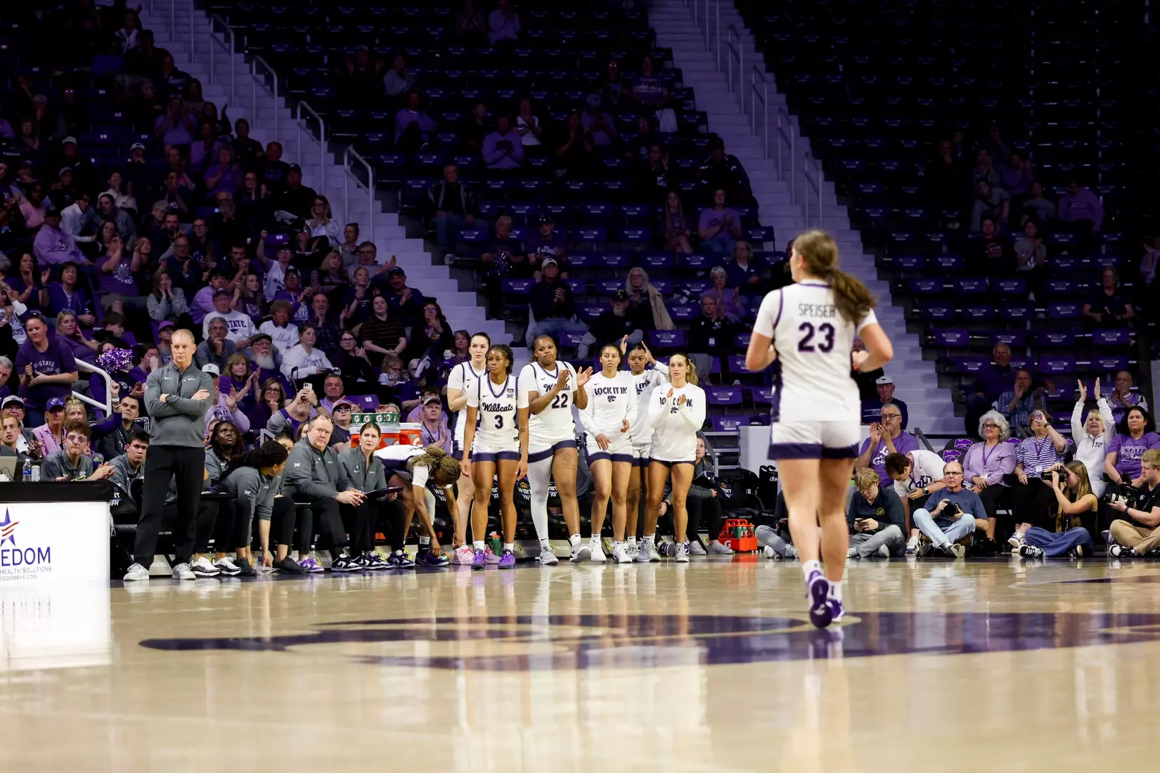 K-State Women's Basketball vs California - 2026 WBIT Second Round - Bramlage Coliseum - Manhattan, Kansas - Final Score: KSU 75, CAL 83