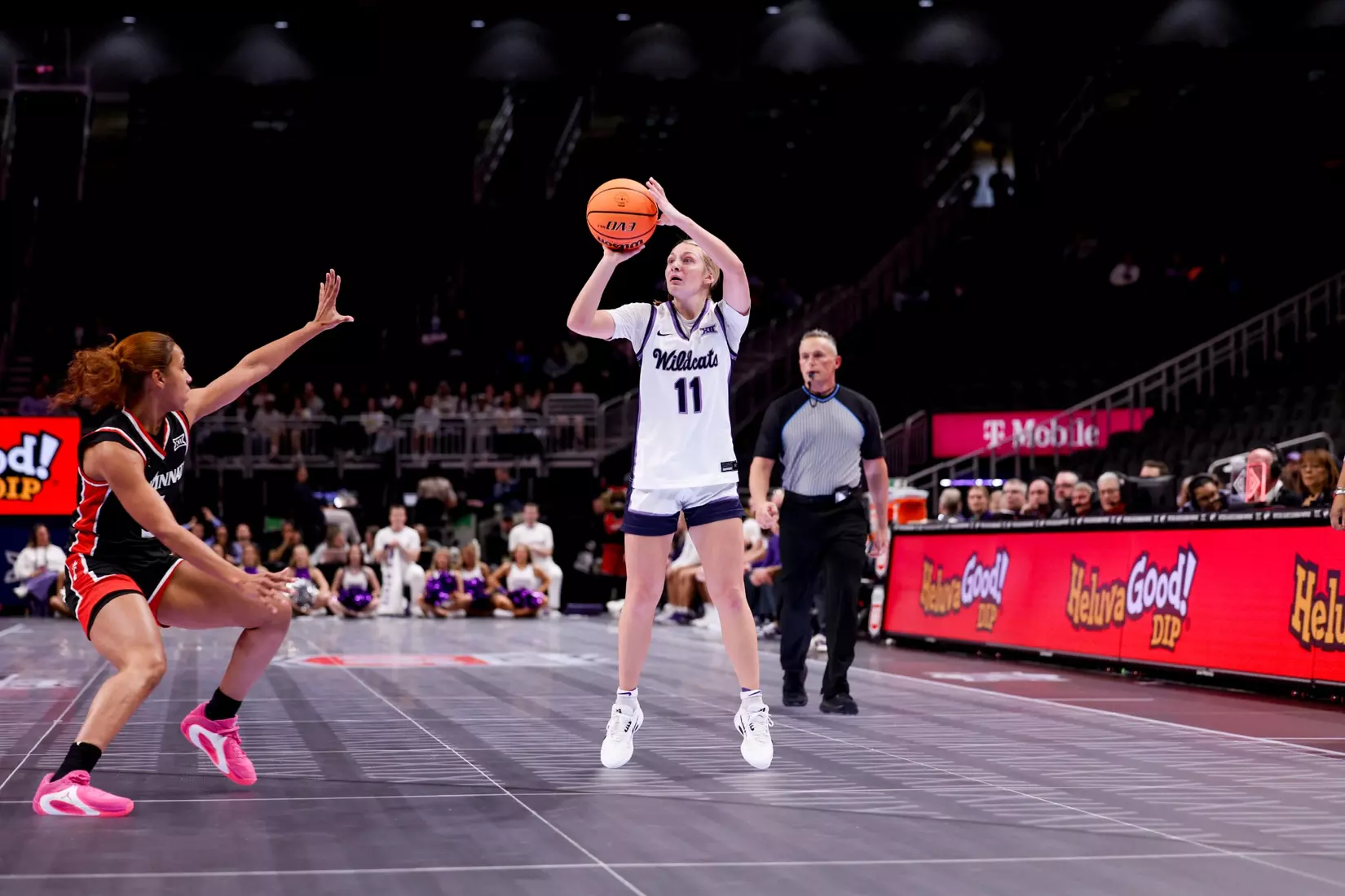 K-State Women's Basketball vs Cincinnati - 2026 Big 12 Women's Basketball Tournament First Round - T-Mobile Center - Kansas City, Missouri - Final Score: KSU 91, CIN 66