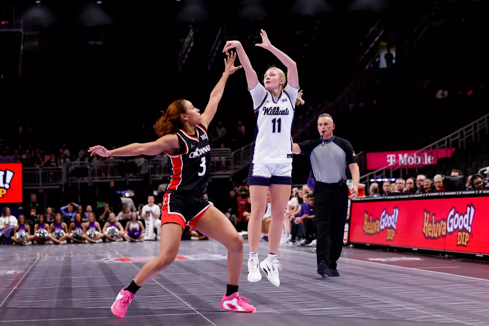 K-State Women's Basketball vs Cincinnati - 2026 Big 12 Women's Basketball Tournament First Round - T-Mobile Center - Kansas City, Missouri - Final Score: KSU 91, CIN 66