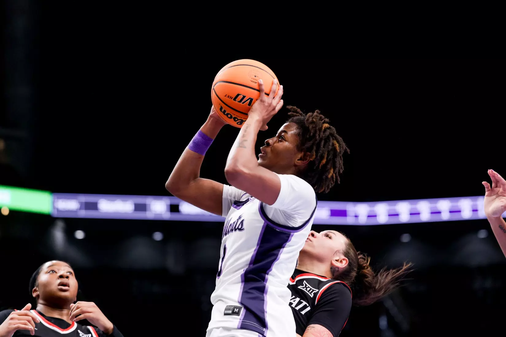 K-State Women's Basketball vs Cincinnati - 2026 Big 12 Women's Basketball Tournament First Round - T-Mobile Center - Kansas City, Missouri - Final Score: KSU 91, CIN 66