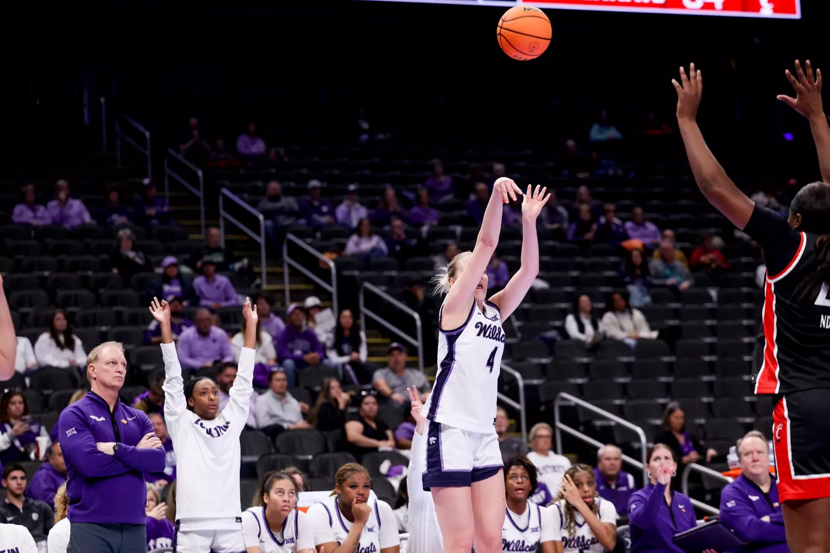 K-State Women's Basketball vs Cincinnati - 2026 Big 12 Women's Basketball Tournament First Round - T-Mobile Center - Kansas City, Missouri - Final Score: KSU 91, CIN 66