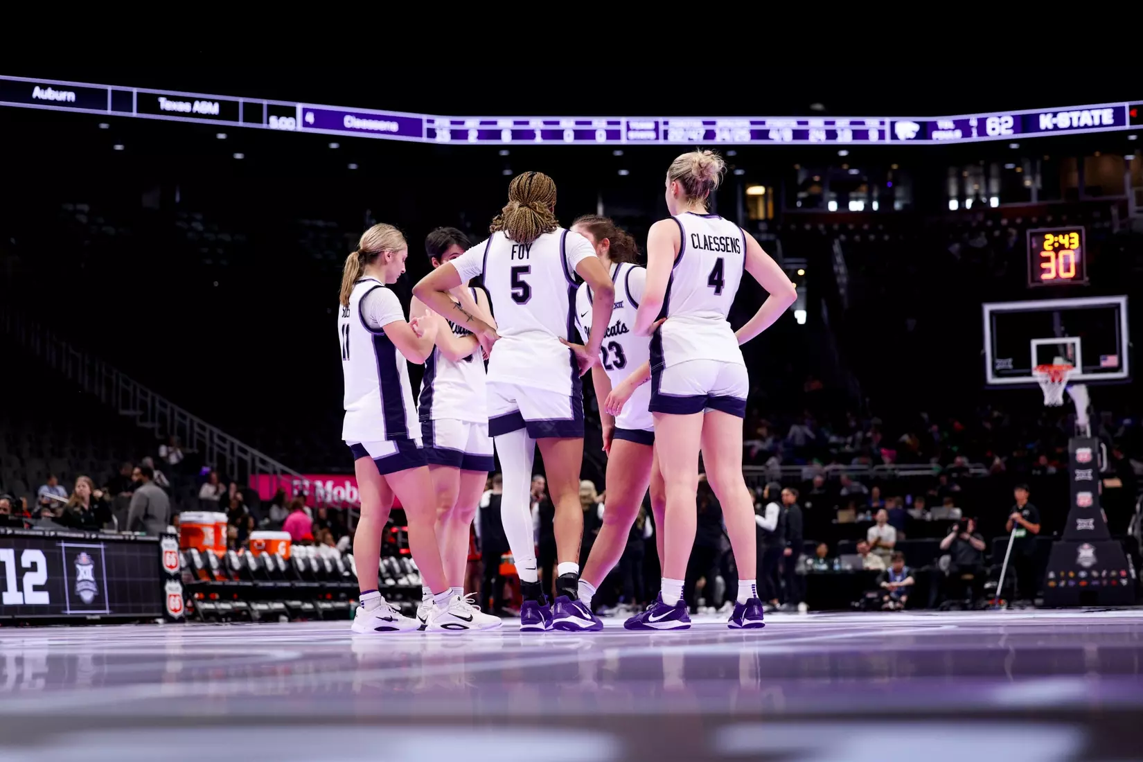 K-State Women's Basketball vs Cincinnati - 2026 Big 12 Women's Basketball Tournament First Round - T-Mobile Center - Kansas City, Missouri - Final Score: KSU 91, CIN 66