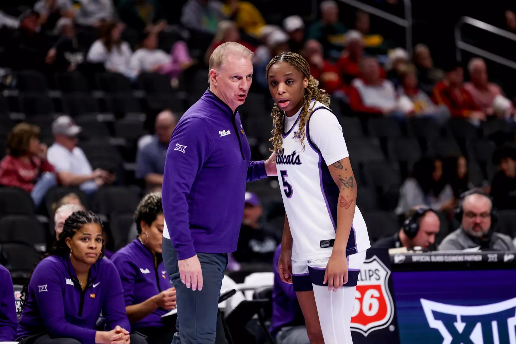 K-State Women's Basketball vs Cincinnati - 2026 Big 12 Women's Basketball Tournament First Round - T-Mobile Center - Kansas City, Missouri - Final Score: KSU 91, CIN 66