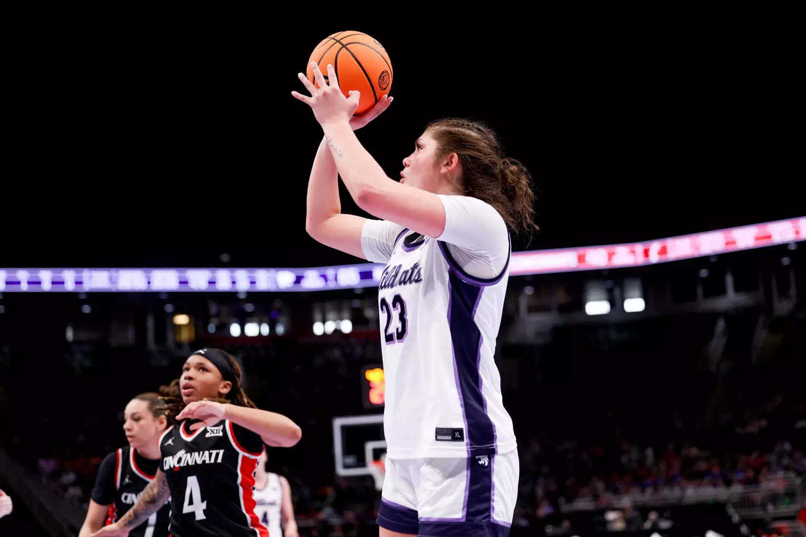K-State Women's Basketball vs Cincinnati - 2026 Big 12 Women's Basketball Tournament First Round - T-Mobile Center - Kansas City, Missouri - Final Score: KSU 91, CIN 66