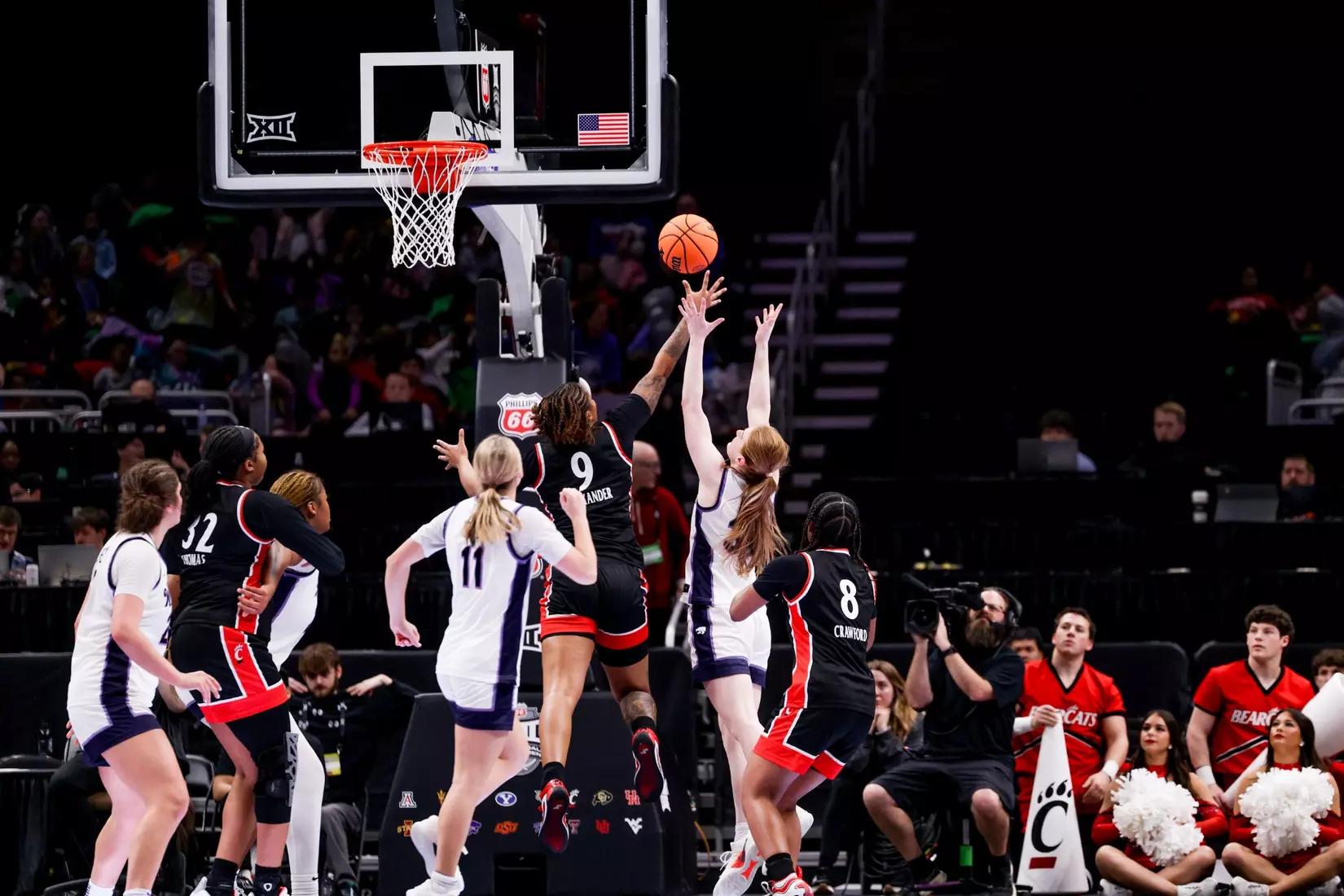 K-State Women's Basketball vs Cincinnati - 2026 Big 12 Women's Basketball Tournament First Round - T-Mobile Center - Kansas City, Missouri - Final Score: KSU 91, CIN 66