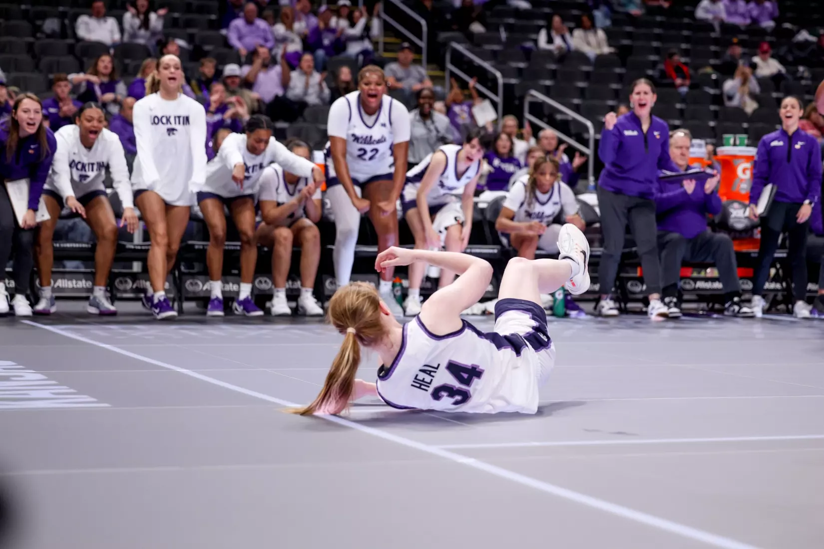 K-State Women's Basketball vs Cincinnati - 2026 Big 12 Women's Basketball Tournament First Round - T-Mobile Center - Kansas City, Missouri - Final Score: KSU 91, CIN 66
