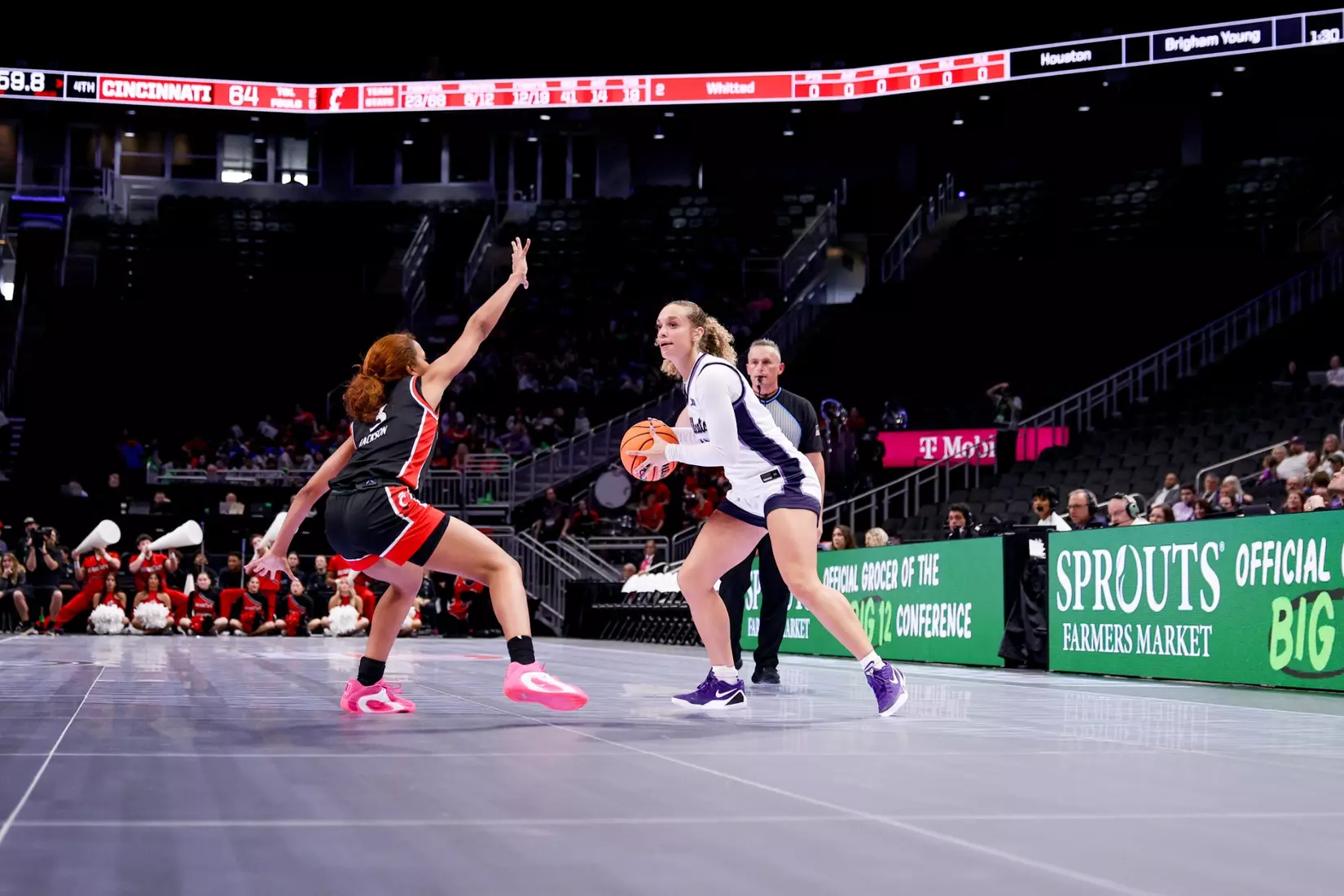 K-State Women's Basketball vs Cincinnati - 2026 Big 12 Women's Basketball Tournament First Round - T-Mobile Center - Kansas City, Missouri - Final Score: KSU 91, CIN 66