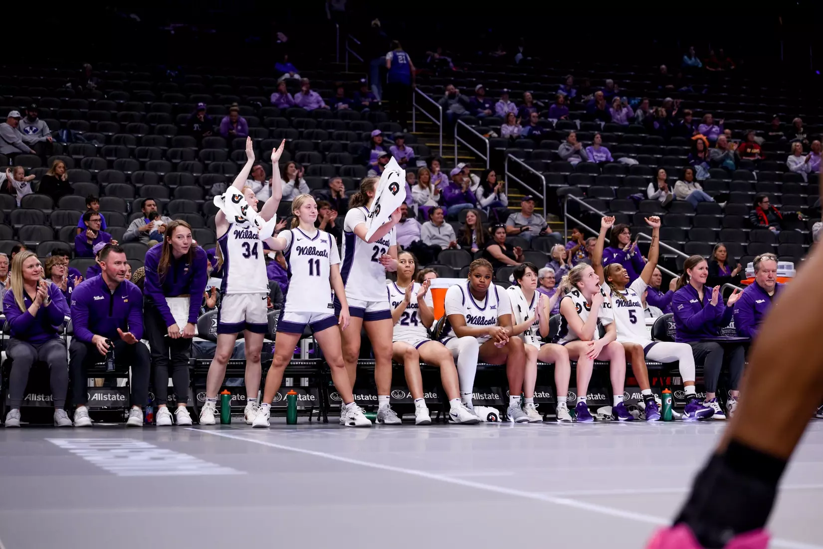 K-State Women's Basketball vs Cincinnati - 2026 Big 12 Women's Basketball Tournament First Round - T-Mobile Center - Kansas City, Missouri - Final Score: KSU 91, CIN 66