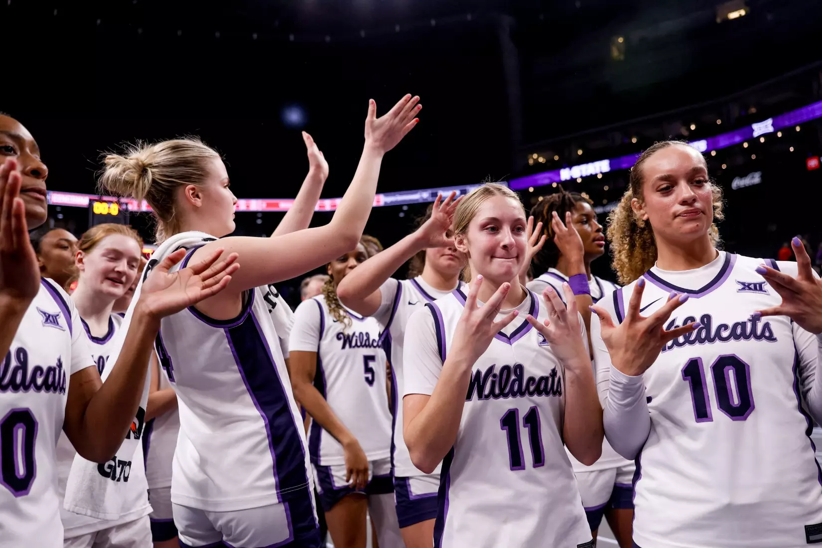 K-State Women's Basketball vs Cincinnati - 2026 Big 12 Women's Basketball Tournament First Round - T-Mobile Center - Kansas City, Missouri - Final Score: KSU 91, CIN 66