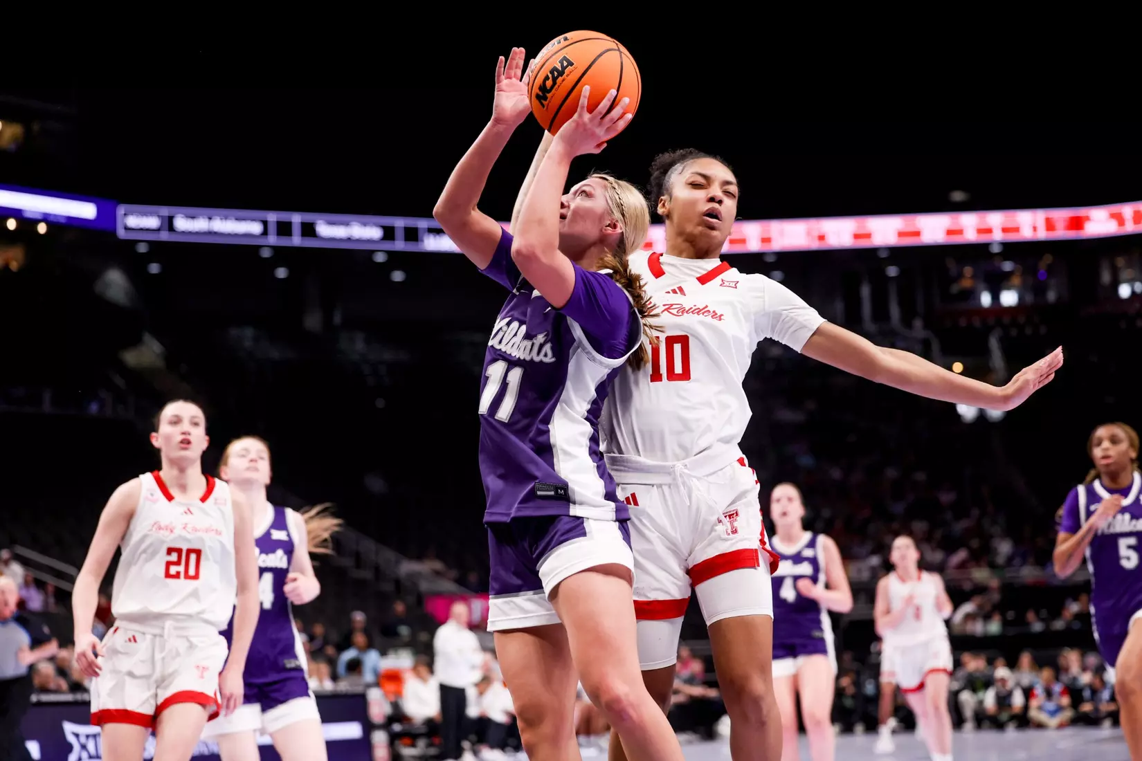 K-State Women's Basketball vs Texas Tech - 2026 Big 12 Women's Basketball Tournament Second Round - T-Mobile Center - Kansas City, Missouri - Final Score: KSU 58, TTU 51