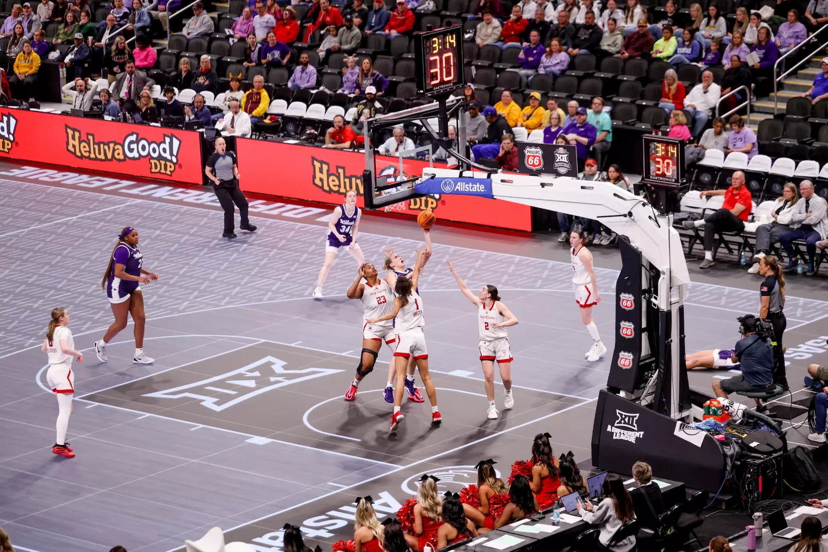 K-State Women's Basketball vs Texas Tech - 2026 Big 12 Women's Basketball Tournament Second Round - T-Mobile Center - Kansas City, Missouri - Final Score: KSU 58, TTU 51