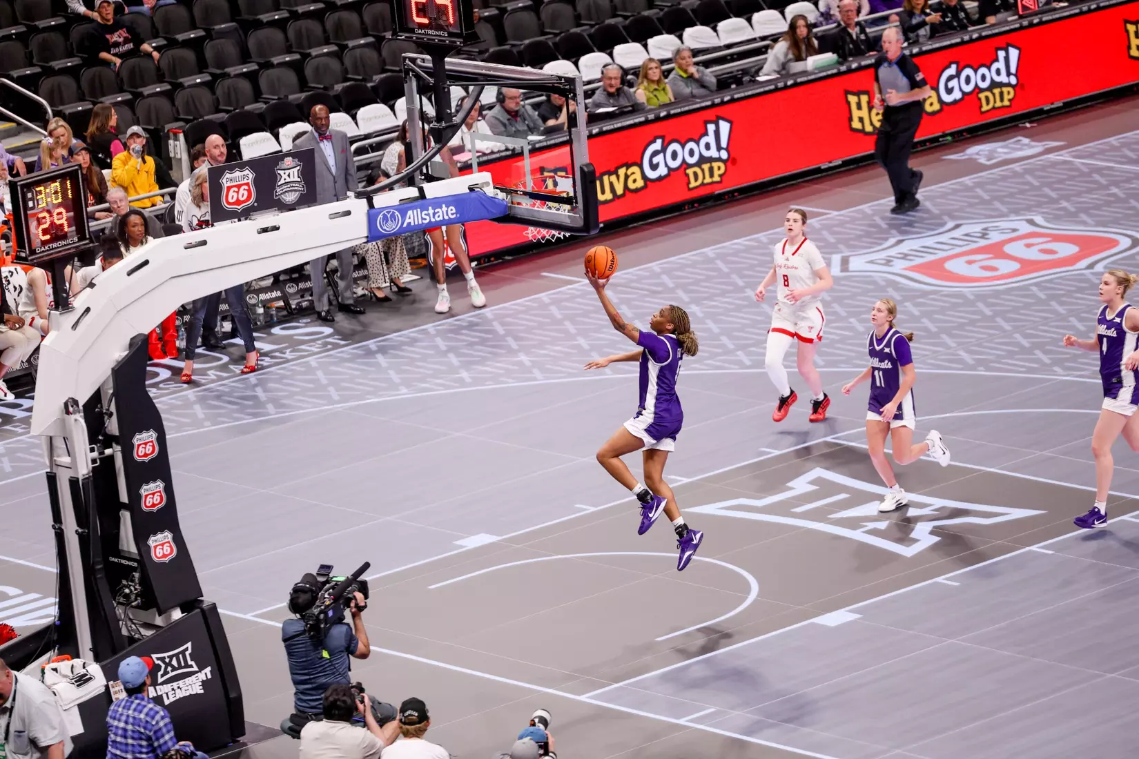 K-State Women's Basketball vs Texas Tech - 2026 Big 12 Women's Basketball Tournament Second Round - T-Mobile Center - Kansas City, Missouri - Final Score: KSU 58, TTU 51