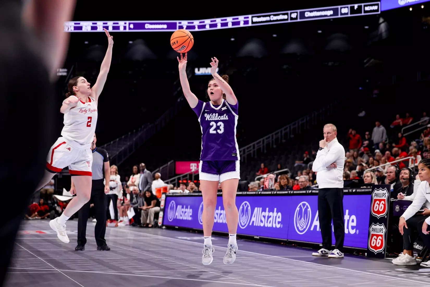 K-State Women's Basketball vs Texas Tech - 2026 Big 12 Women's Basketball Tournament Second Round - T-Mobile Center - Kansas City, Missouri - Final Score: KSU 58, TTU 51