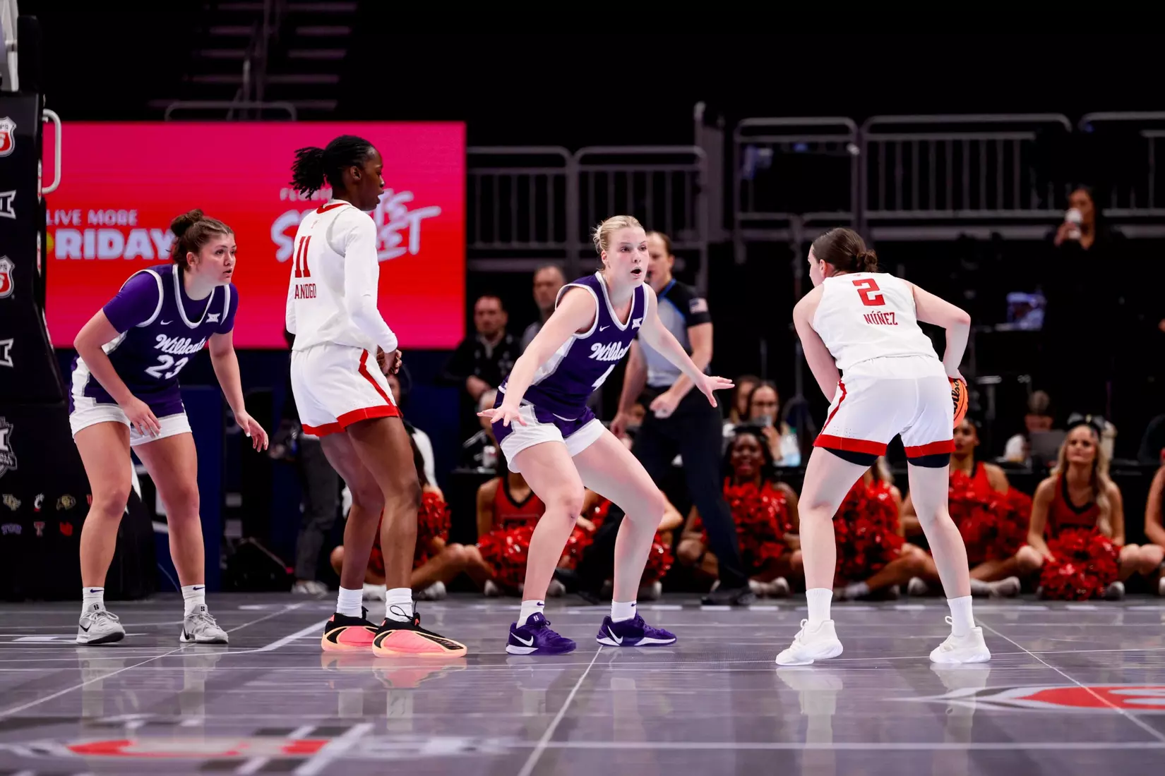 K-State Women's Basketball vs Texas Tech - 2026 Big 12 Women's Basketball Tournament Second Round - T-Mobile Center - Kansas City, Missouri - Final Score: KSU 58, TTU 51