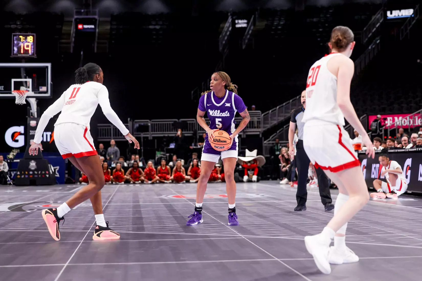 K-State Women's Basketball vs Texas Tech - 2026 Big 12 Women's Basketball Tournament Second Round - T-Mobile Center - Kansas City, Missouri - Final Score: KSU 58, TTU 51