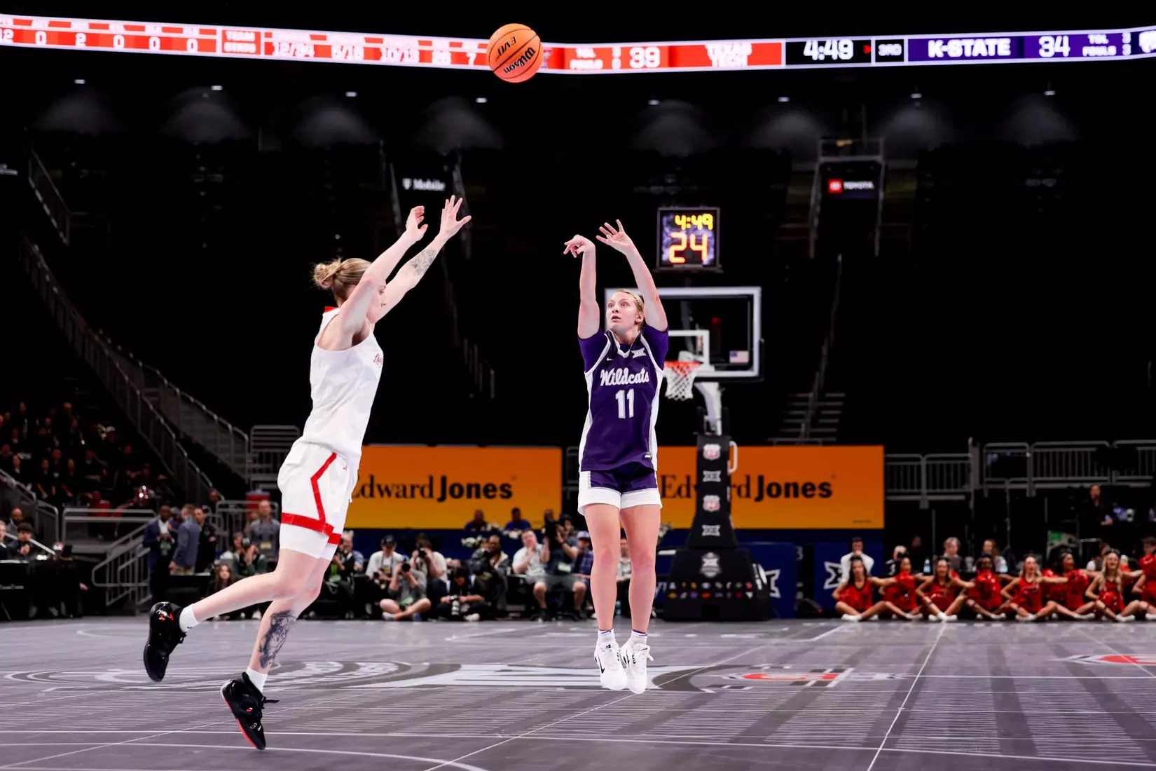 K-State Women's Basketball vs Texas Tech - 2026 Big 12 Women's Basketball Tournament Second Round - T-Mobile Center - Kansas City, Missouri - Final Score: KSU 58, TTU 51