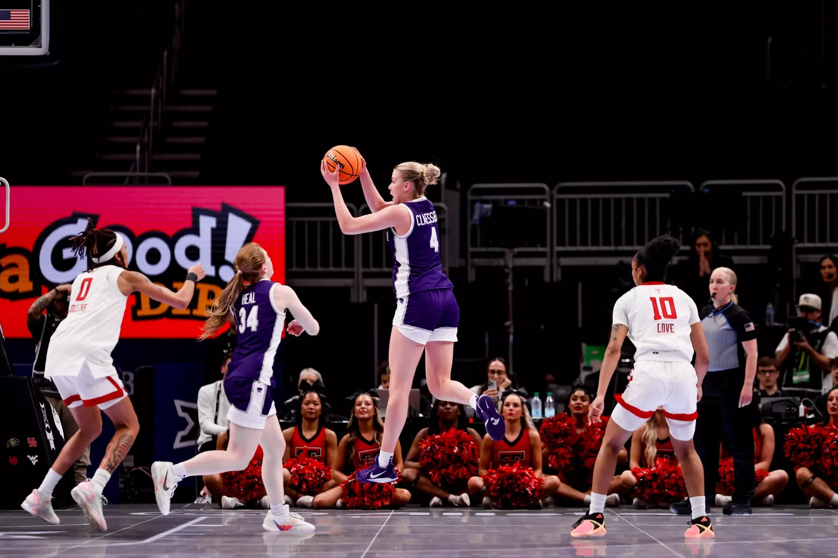 K-State Women's Basketball vs Texas Tech - 2026 Big 12 Women's Basketball Tournament Second Round - T-Mobile Center - Kansas City, Missouri - Final Score: KSU 58, TTU 51