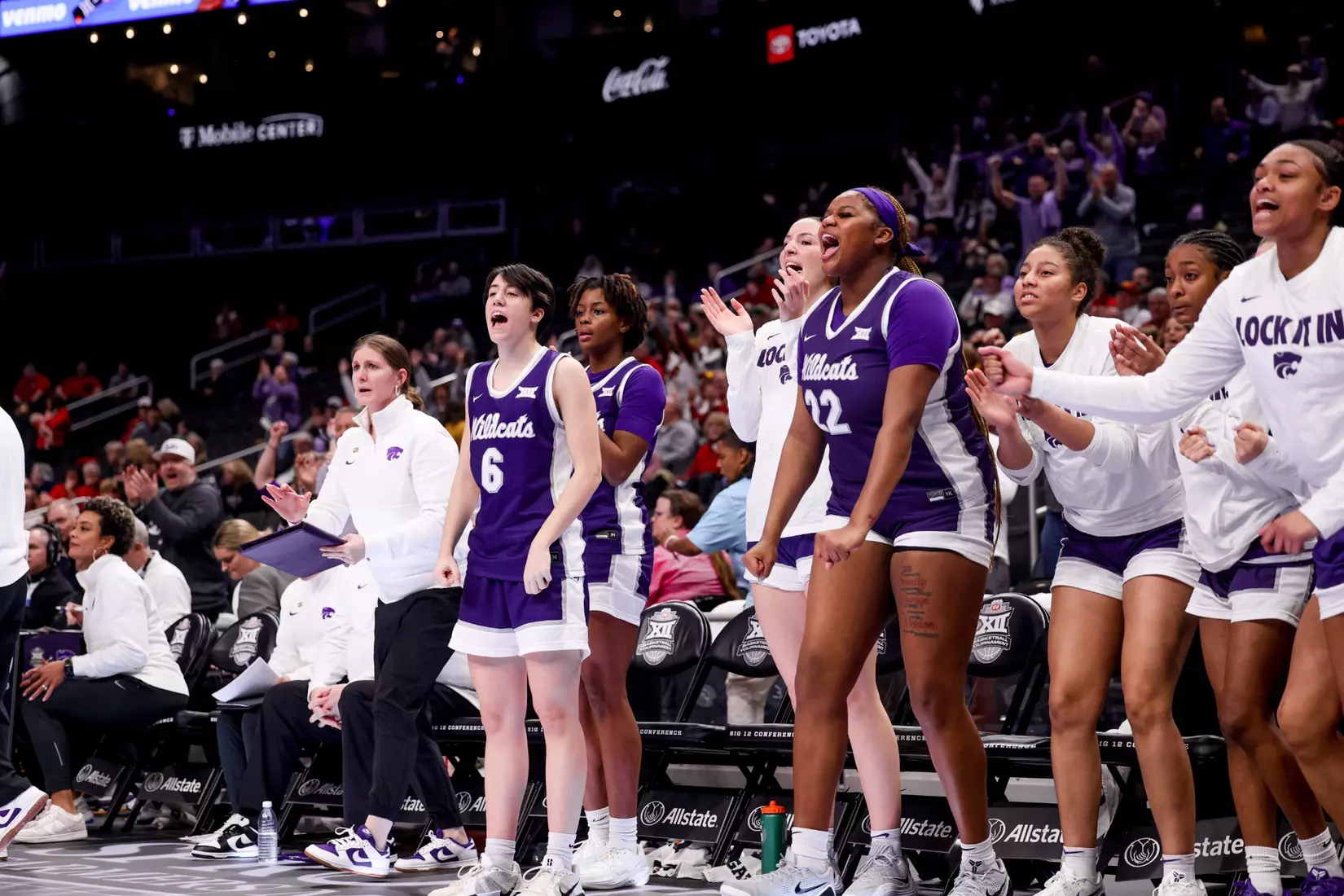K-State Women's Basketball vs Texas Tech - 2026 Big 12 Women's Basketball Tournament Second Round - T-Mobile Center - Kansas City, Missouri - Final Score: KSU 58, TTU 51