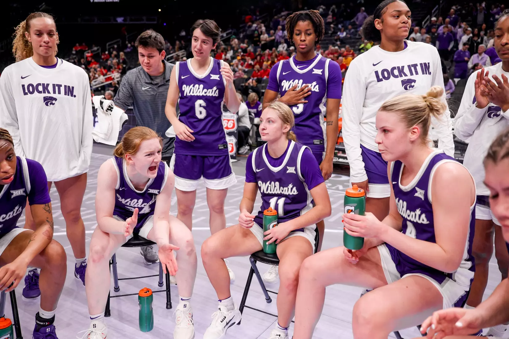 K-State Women's Basketball vs Texas Tech - 2026 Big 12 Women's Basketball Tournament Second Round - T-Mobile Center - Kansas City, Missouri - Final Score: KSU 58, TTU 51