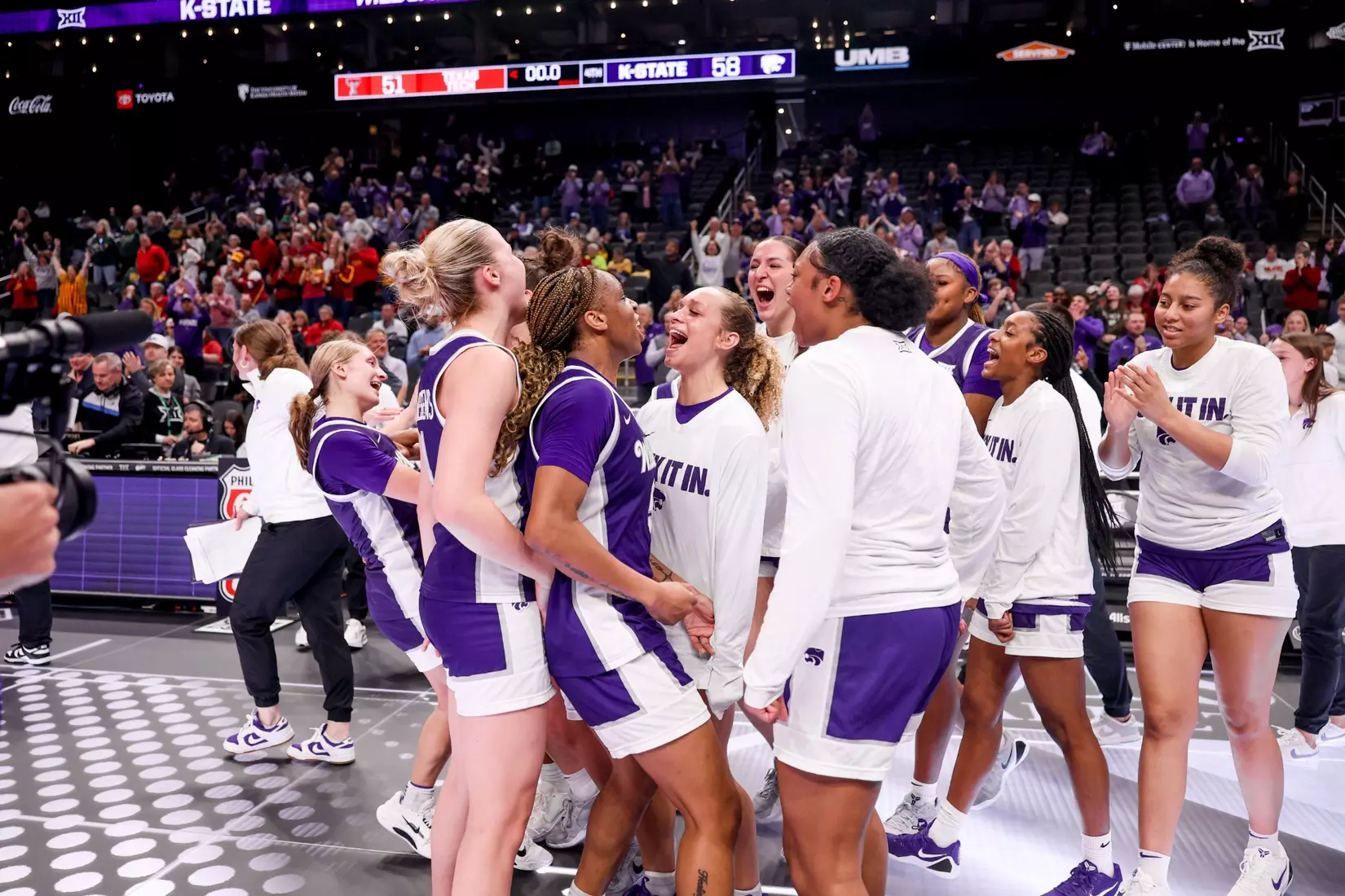 K-State Women's Basketball vs Texas Tech - 2026 Big 12 Women's Basketball Tournament Second Round - T-Mobile Center - Kansas City, Missouri - Final Score: KSU 58, TTU 51