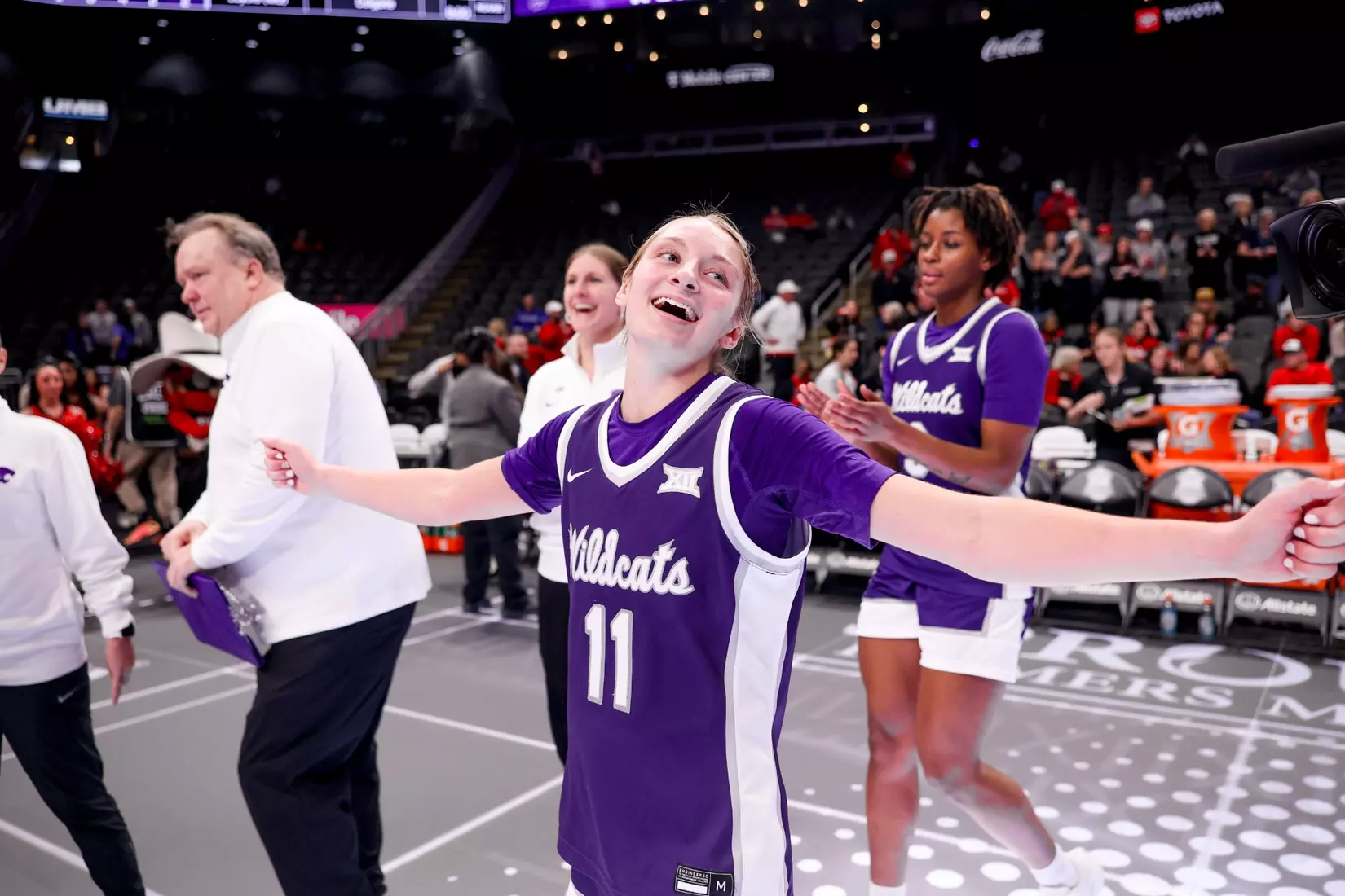 K-State Women's Basketball vs Texas Tech - 2026 Big 12 Women's Basketball Tournament Second Round - T-Mobile Center - Kansas City, Missouri - Final Score: KSU 58, TTU 51