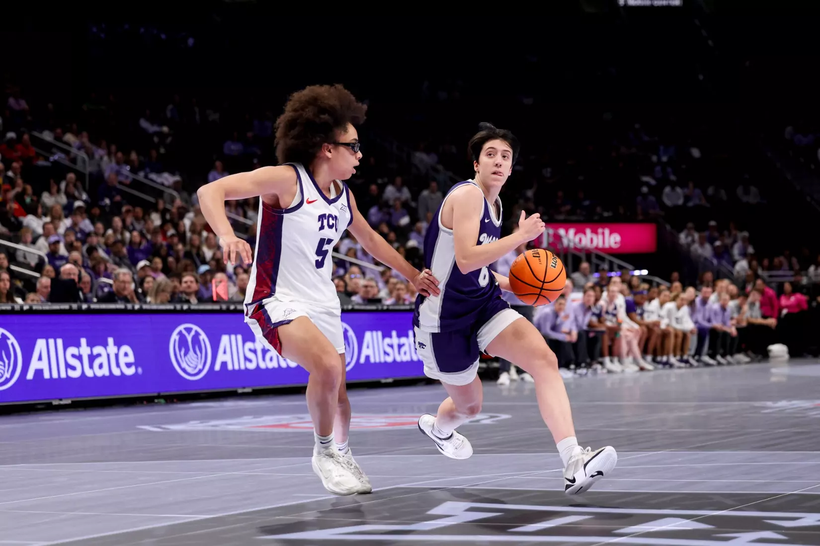 K-State Women's Basketball vs TCU - 2026 Big 12 Women's Basketball Tournament Semifinal - T-Mobile Center - Kansas City, Missouri - Final Score: KSU 62, TCU 74