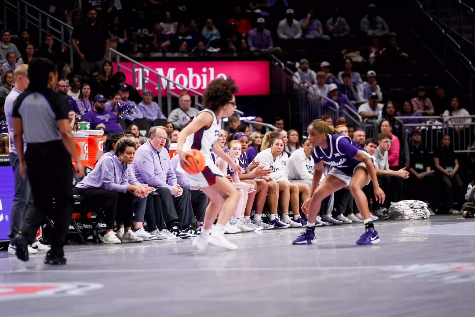 K-State Women's Basketball vs TCU - 2026 Big 12 Women's Basketball Tournament Semifinal - T-Mobile Center - Kansas City, Missouri - Final Score: KSU 62, TCU 74