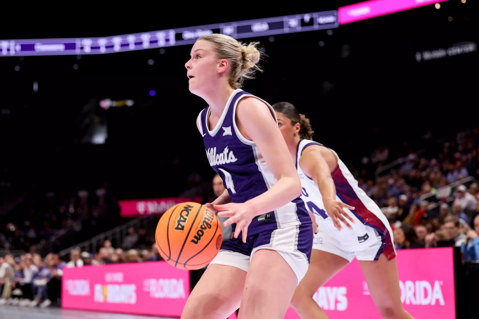 K-State Women's Basketball vs TCU - 2026 Big 12 Women's Basketball Tournament Semifinal - T-Mobile Center - Kansas City, Missouri - Final Score: KSU 62, TCU 74