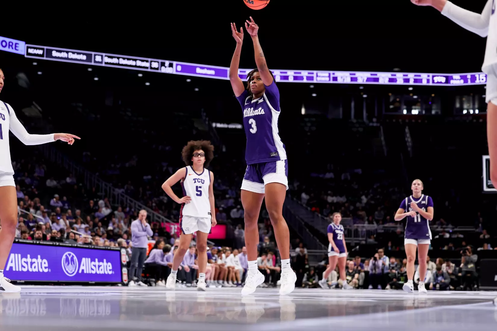 K-State Women's Basketball vs TCU - 2026 Big 12 Women's Basketball Tournament Semifinal - T-Mobile Center - Kansas City, Missouri - Final Score: KSU 62, TCU 74